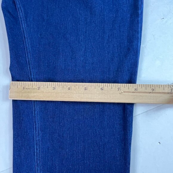 Halara Jean Women 31x27* High Rise Skinny Jegging Blue Faded Stretch Pants Tag L - Picture 13 of 16